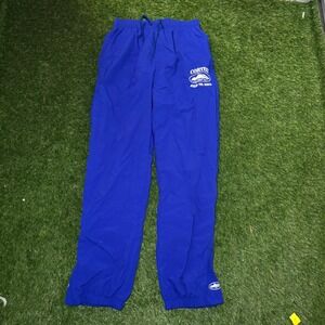 Corteiz RTW Litewok Nylon Track Pants Royal Blue Alcatraz Logo Mens Large